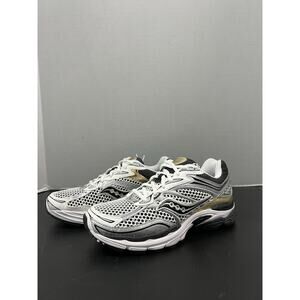 Saucony ProGrid Omni 9 White Silver Gold S70739 9 Size 10 Mesh Running Sneaker